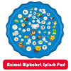 Animal Alphabet Inflatable Splash Pad for Kids
