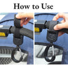 360° Rotating Stroller Bag Hooks – Universal Organizer for Baby Prams