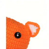 Handmade crochet orange fox costume for baby photography