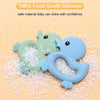 Adorable Duck Silicone Baby Teether with Clip