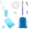 A kit for electric diamond painting featuring a pen, suction tool, and storage pouch.