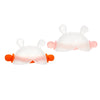 Bunny Silicone Teething Toy with Hidden Handle