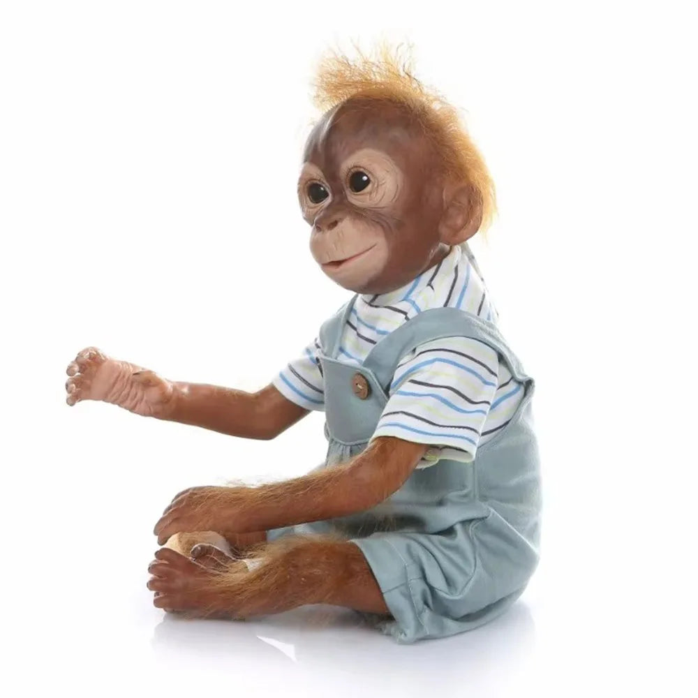 Realistic Silicone Monkey Reborn Doll – 50cm Lifelike Baby Ape