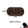 Blood Type Tactical Patches with Glow-in-the-Dark Design