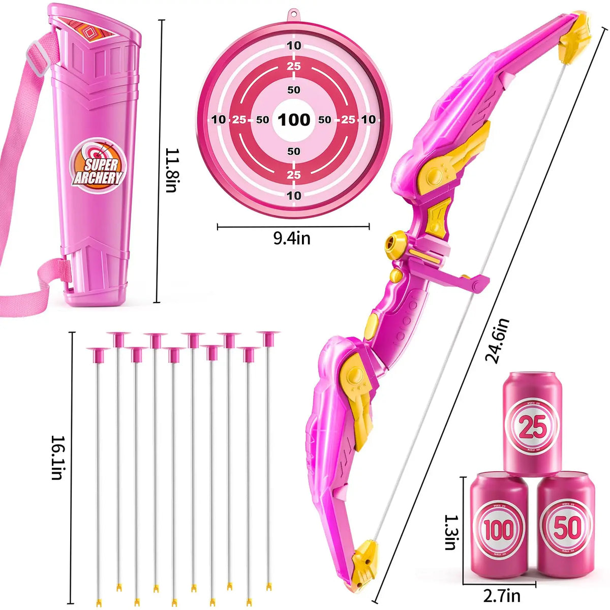 Kids Archery Bow and Arrow Set – Indoor & Outdoor Play
