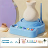 Electric Pottery Wheel with Detachable ABS Basin for Clay Crafting