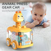 Press and Go Animal Light-Up Gear Car Toy for Toddlers