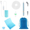 Electric diamond painting pen kit with a suction tool, including the pen, tools, and storage pouch.