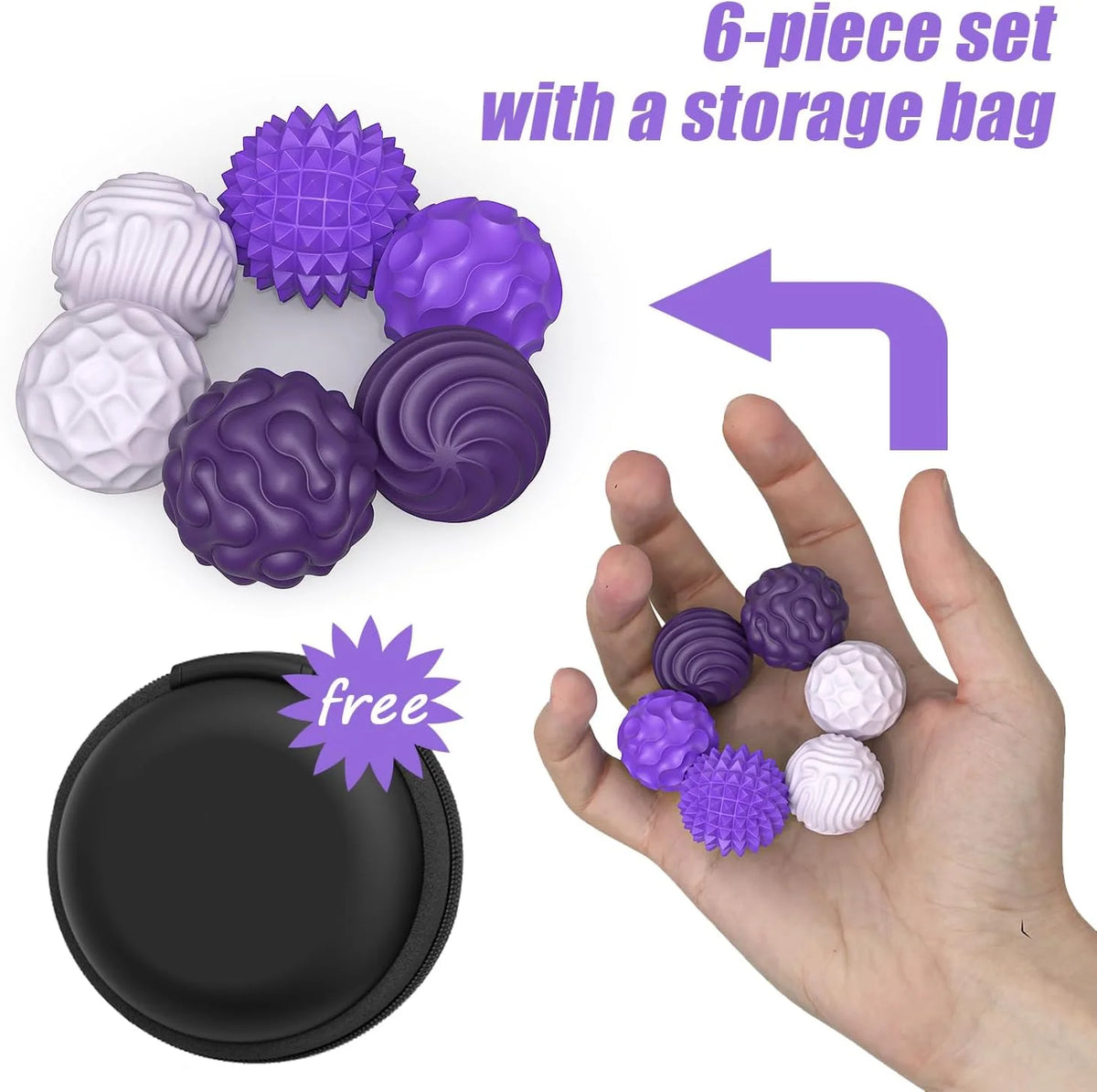 Magnetic Sensory Fidget Balls with Silicone Shell