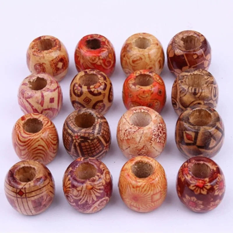 Natural Wooden Beads Assortment for Jewelry Making