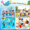Image showing various outdoor water play activities including swimming pools, family summer time, and beach activities.