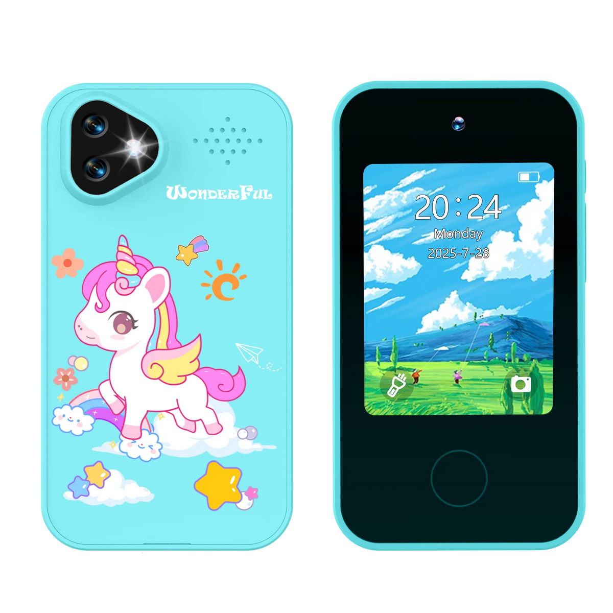 Kids Smart Phone Toy with Dual Cameras and Educational Games