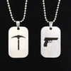 Fortnite Emblem Stainless Steel Charm Pendant Necklace