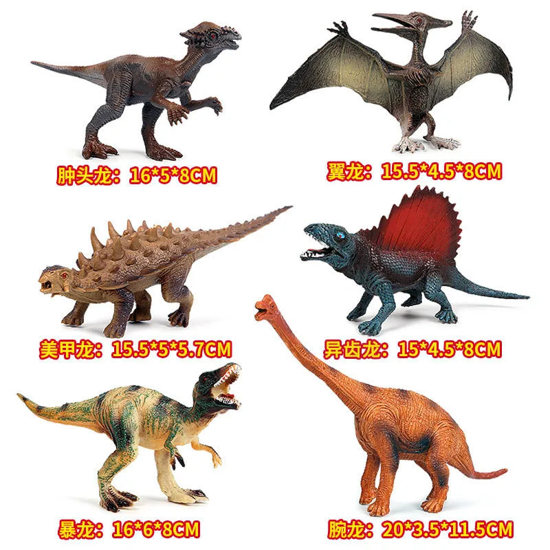 Realistic Dinosaur Figurine Collection for Imaginative Play