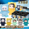 A collection of Cat Ear plushies in various colors and designs, including yellow, blue, black, and green, displayed as a blin