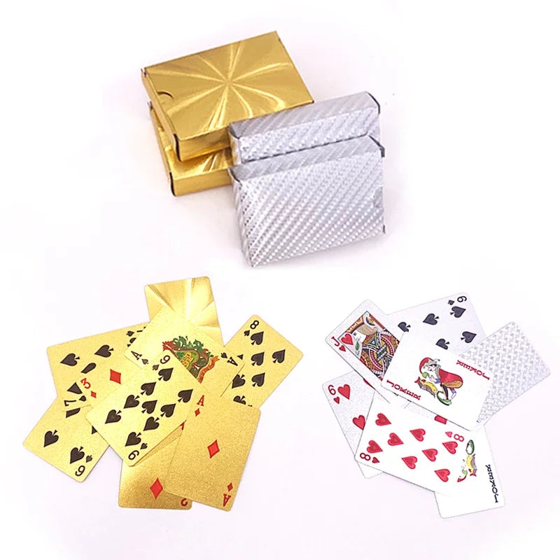 24K Gold Metallic Waterproof Playing Cards