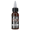 Brown tattoo ink in a dropper bottle for permanent makeup and body art
