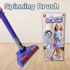 Battery-Powered Pretend Play Vacuum for Toddlers with Realistic Sounds and Spinning Brush