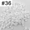 A pile of 1000 white 5mm fuse beads for creative craft projects.