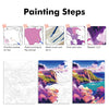 DIY Paint by Numbers Kit | Flowers in Vase | Acrylic Canvas Art with Frame