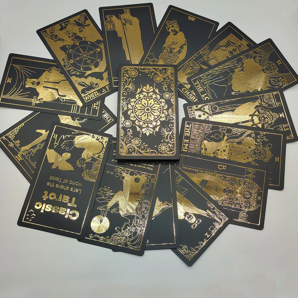 Gold Foil Rider Waite Tarot Deck