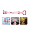 Pink rotating water gun toy for kids with night effect and outdoor use