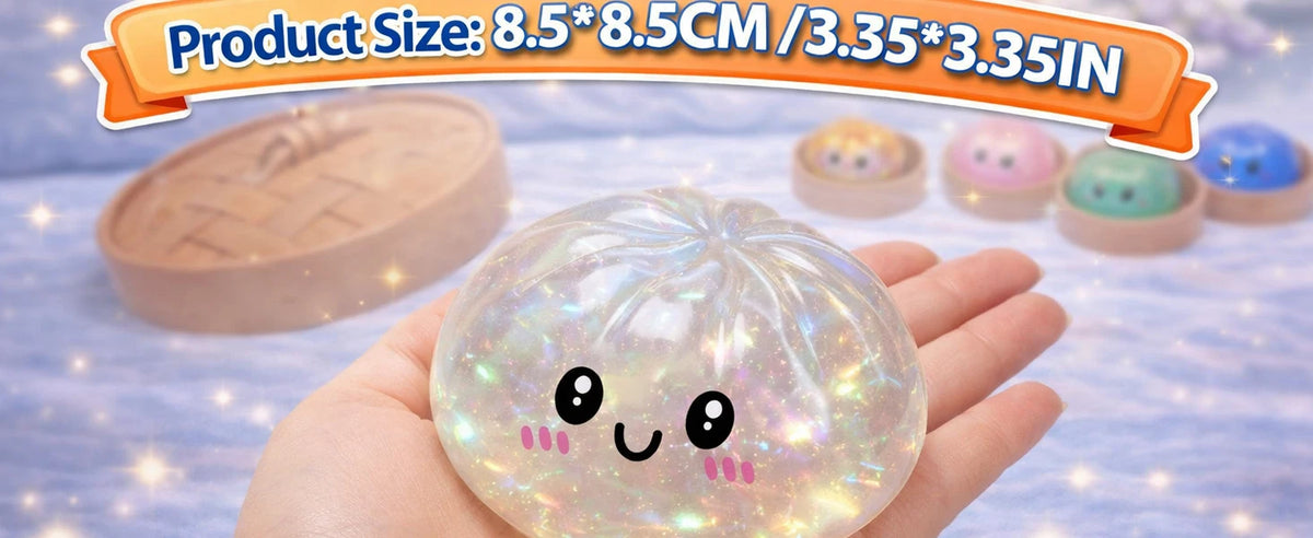 Glitter Dumpling Squishy Stress Relief Toy