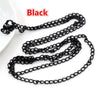 Black handmade flattened chain connector for jewelry making