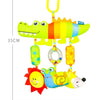 Rainbow Animal Plush Stroller Toy for Babies 0-3 Years
