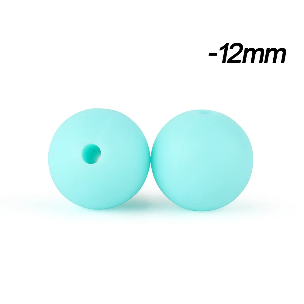 12mm Silicone Beads for DIY Jewelry Making & Crafts (20/50/100 Pack)