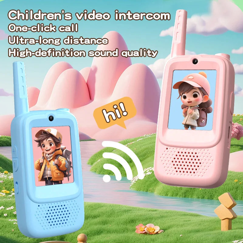 Kids' Video Walkie-Talkies with Voice, Emoji, and Photo Sharing
