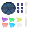 Rotating Diamond Painting Storage Tray with Divided Compartments