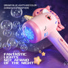 Unicorn Bubble Blower with LED Lights