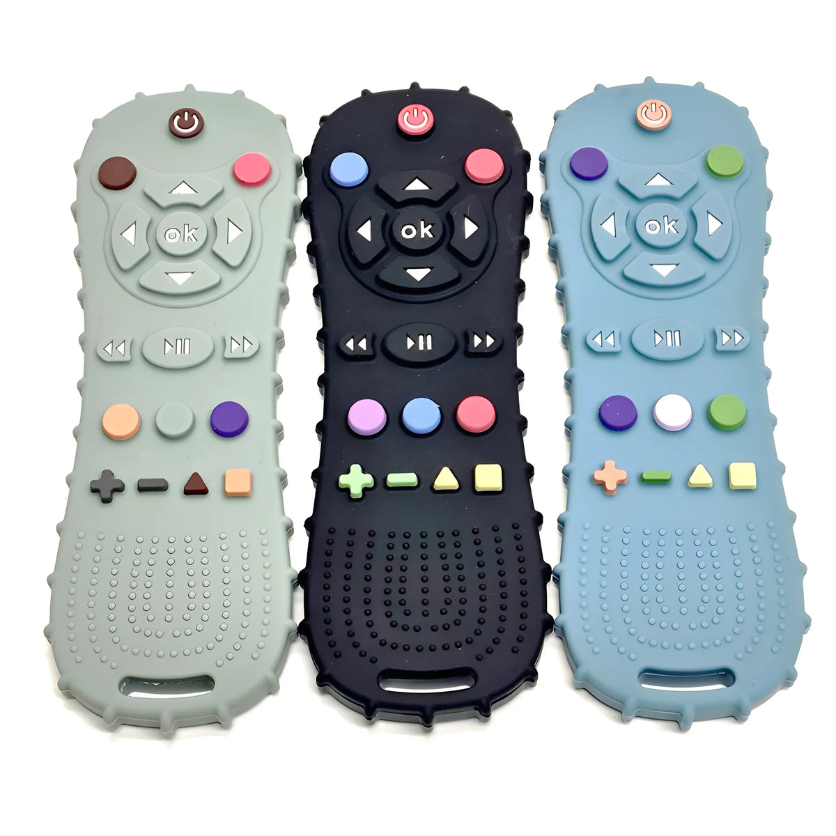 Silicone Baby Teether Remote Control with Anti-Eating Glove