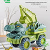 Dinosaur Transport Truck Carrier Playset with Tyrannosaurus Rex