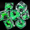 Liquid Core Cat Resin Dice Set for Dungeons & Dragons