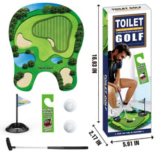 Indoor golf practice set including a putting mat, putter, and golf balls.