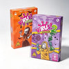 A box set for the Virus card game featuring a Halloween expansion and an Evolution set.