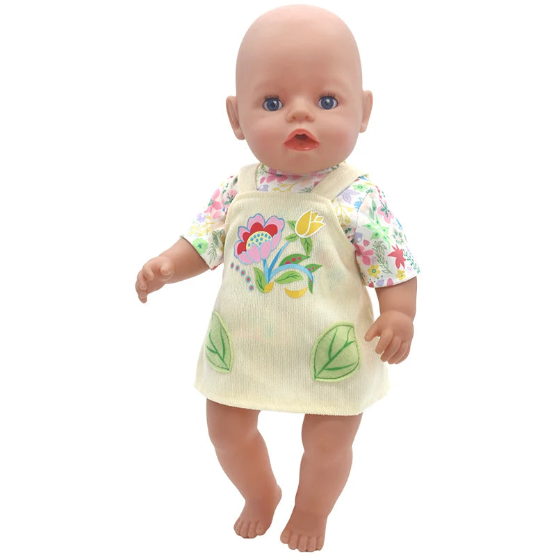 Doll Outfit Set with Hat for 17-43 cm Baby Dolls