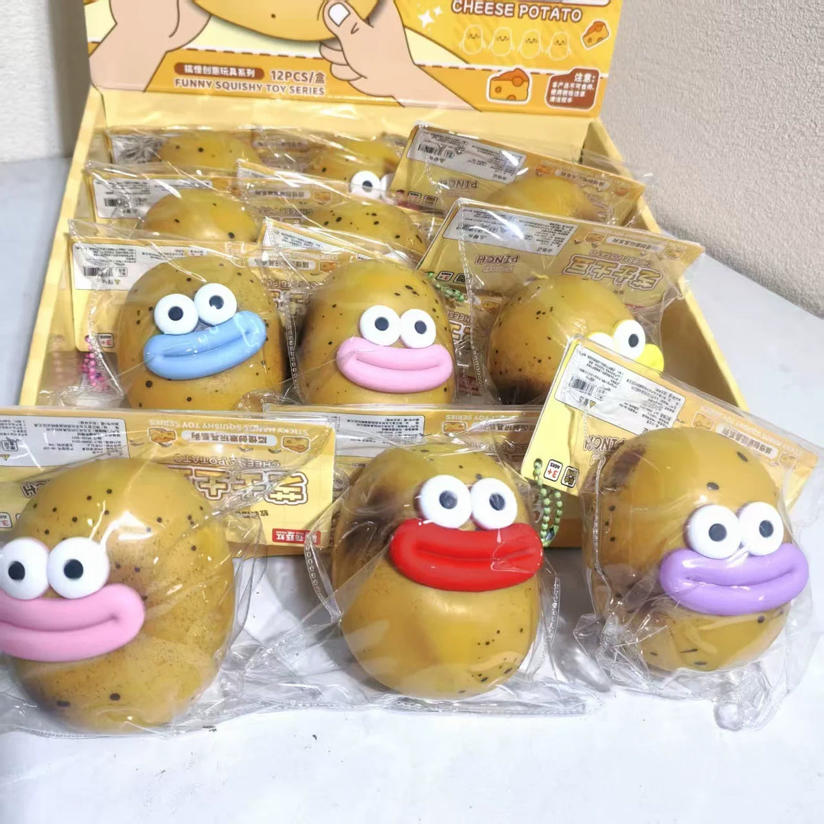 Squishy Potato Stress Relief Pendant
