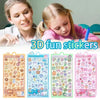 3D Jelly Sticker Pack – Cute Cartoon Animals & Ghosts for DIY Decor