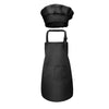 Black kids chef apron and hat set