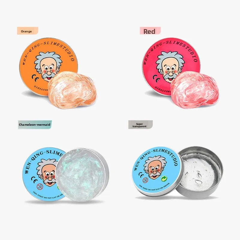 Clear Crystal Liquid Glass Thinking Putty – Stress Relief Fidget Toy