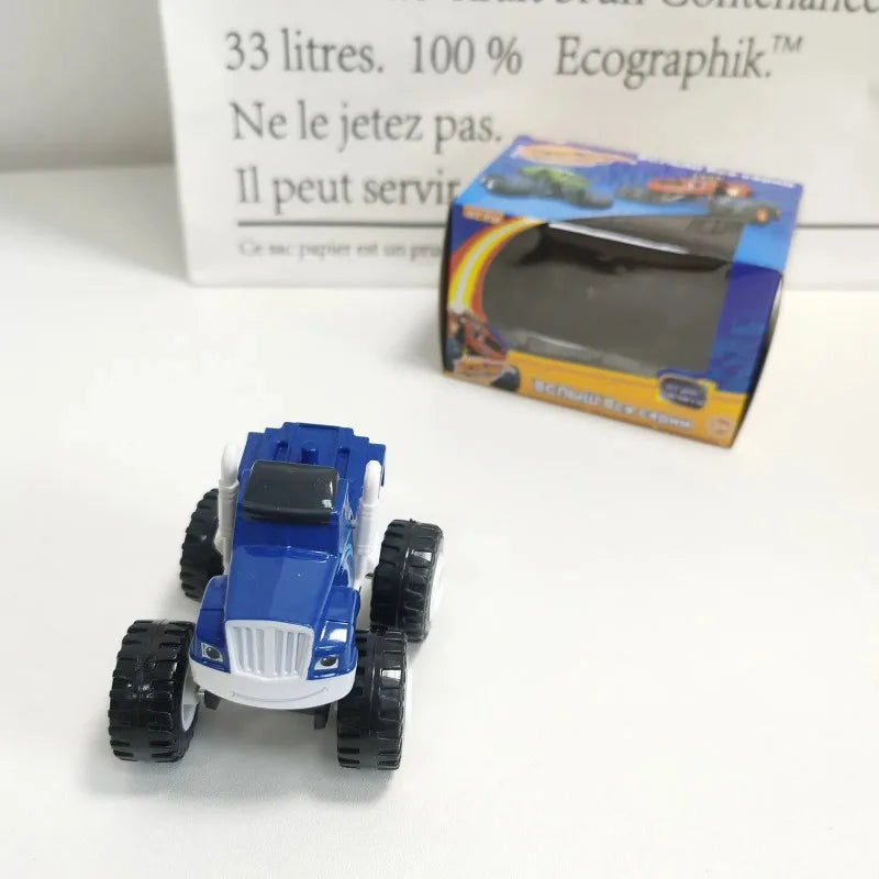 Flame Racing Monster Truck Toy Car – Friction-Powered Die-Cast Vehicle