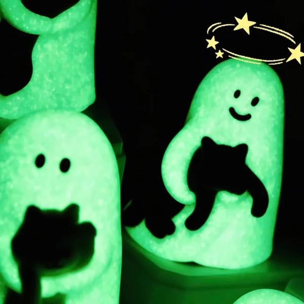 Ghost Behold My Cat Series Glow-in-the-Dark Cat Figurine Blind Box
