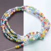 Mixed-Color Rondelle Glass Beads for Jewelry Making