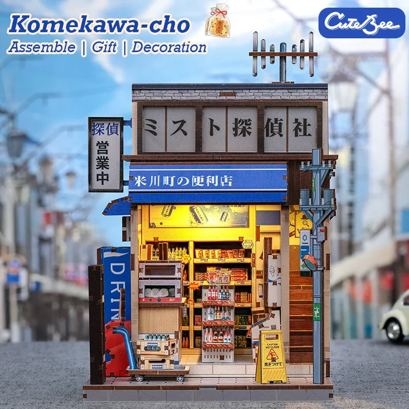 Japanese Mini Store Book Nook DIY Kit