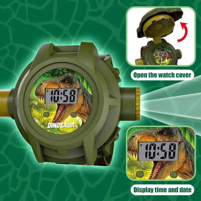 Dinosaur 3D Projector Watch for Kids with 24 Images