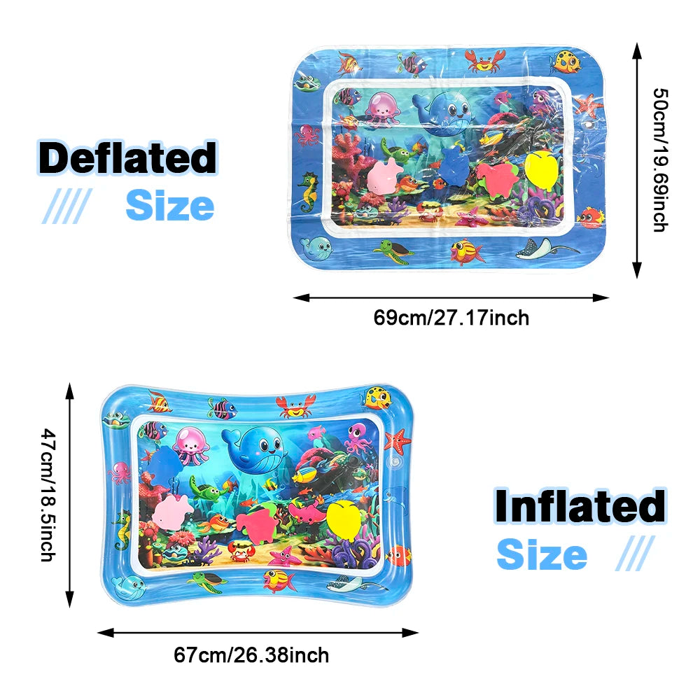 Inflatable Underwater World Water Play Mat for Babies