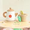 Wooden Pretend Play Tea Set for Kids